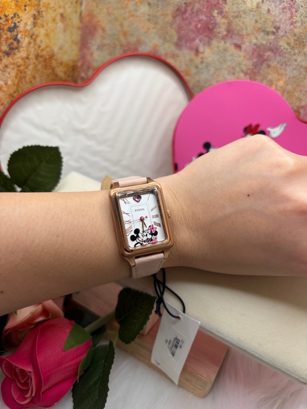 Limited Disney x Fossil Rose Gold Minnie Mouse Watch 25 of 1414 made - Picture 10 of 11